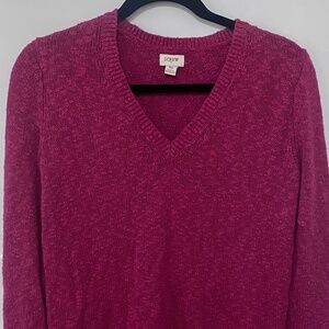 J Crew Factory V-neck slub sweater